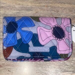 Vera Bradley Blue and Pink Floral Wallet